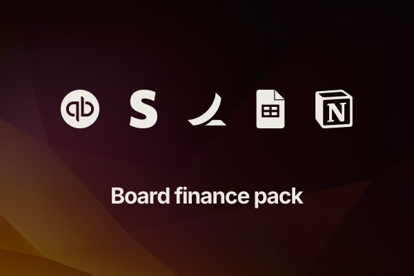 board-finance-pack: Board finance pack