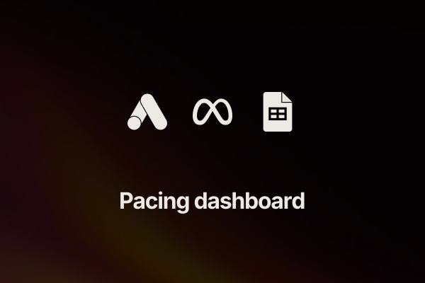 paid-channel-pacing: Pacing dashboard